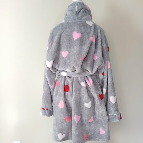 Kate Spade Heart Confetti Chenille Plush Bath Robe Size Medium - Picture 3 of 7
